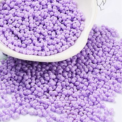 Baking Paint Glass Seed Beads SEED-A033-05J-1