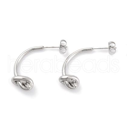 Non-Tarnish 304 Stainless Steel Stud Earrings EJEW-H013-20P-1