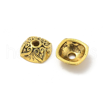 Tibetan Style Alloy Bead Caps TIBE-P003-71AG-1