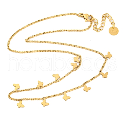 304 Stainless Steel Cable Chain Necklaces NJEW-P311-03C-G-1