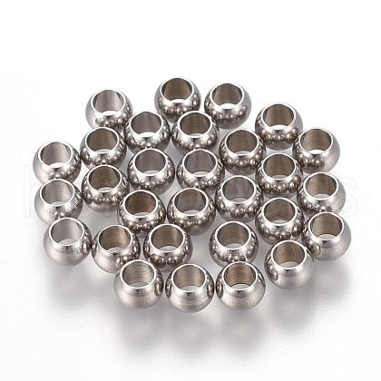 202 Stainless Steel Beads STAS-F170-04P-A-1