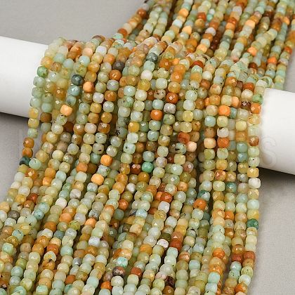 Natural Myanmar Jade/Burmese Jade Beads Strands G-RM2025-C37-C-1
