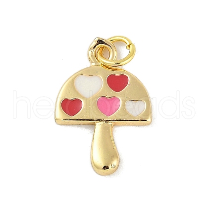 Brass Enamel Pendants KK-B114-17G-01-1