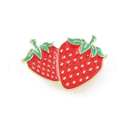 Strawberry Enamel Pins JEWB-C045-01B-G-1
