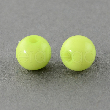 Solid Chunky Acrylic Ball Beads SACR-R812-4mm-05-1