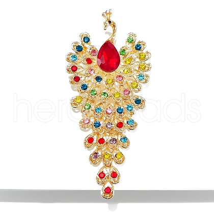 Alloy Rhinestone Brooch for Backpack Clothes PW-WG83D6C-02-1