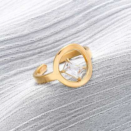 304 Stainless Steel Adjustable Cuff Rings for Women RJEW-B126-06G-02-1