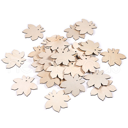 Undyed Wooden Big Pendant X-WOOD-TA0002-19-1