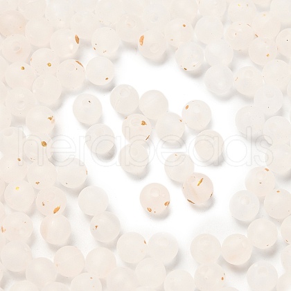Frosted Transparent Acrylic Beads OACR-F013-12L-1