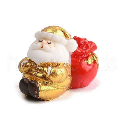 Christmas Theme Resin Figurine Statues for Home Office Desktop Decoration DJEW-M017-02G-01-1