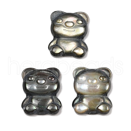 Natural Black Lip Shell Cabochons SSHEL-I026-21A-1