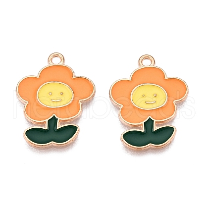 Alloy Enamel Pendants ENAM-T020-39C-RS-1
