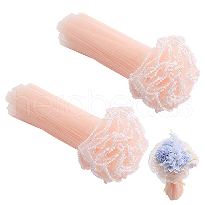 Gorgecraft 2 Bags Organza Flower Wrapping Bouquet Paper DIY-GF0009-26B-1