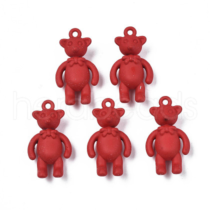Rack Plating Spray Painted Alloy Pendants PALLOY-N172-001-03-1