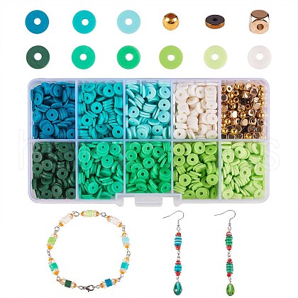 1770Pcs Polymer Clay Beads DIY Jewelry Making Finding Kit DIY-SZ0006-51B-1