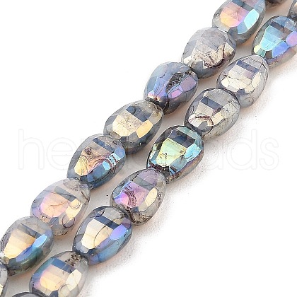 Imitation Jade Glass Beads Strands GLAA-P058-06A-07-1