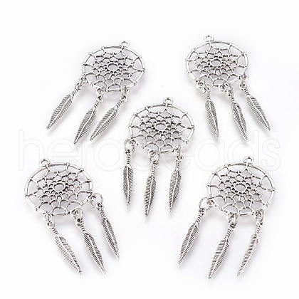 Tibetan Style Alloy Pendants TIBE-Q054-14AS-NR-1