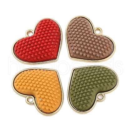 Spray Painted Alloy Pendants PALLOY-T067-11-1