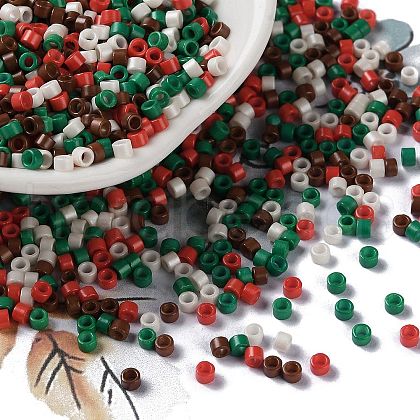 Baking Paint Glass Seed Beads SEED-S042-05A-15-1