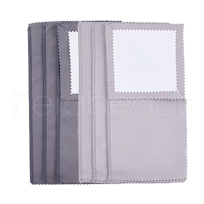 DICOSMETIC 8Pcs 2 Colors 4-Layer Silver Polishing Cloth AJEW-DC0001-49-1
