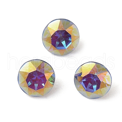 Glass Rhinestone Cabochons RGLA-L029-09B-BBLA-1