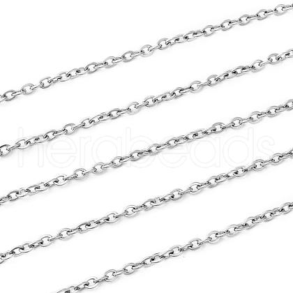 Tarnish Resistant 304 Stainless Steel Cable Chains CHS-S006-JA607-2-1