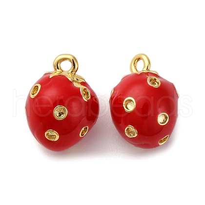 Brass Enamel Charms KK-I276-27G-02-1