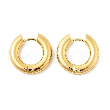 202 Stainless Steel Huggie Hoop Earrings EJEW-O087-08L-G-1