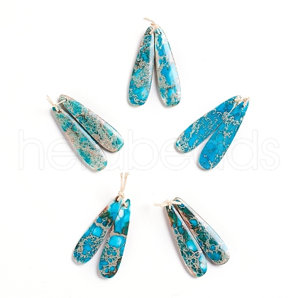 Natural Imperial Jasper Pendants X-G-G827-03U-1