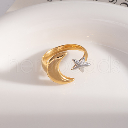 Stainless Steel Cuff Rings for Women OK6471-2-1