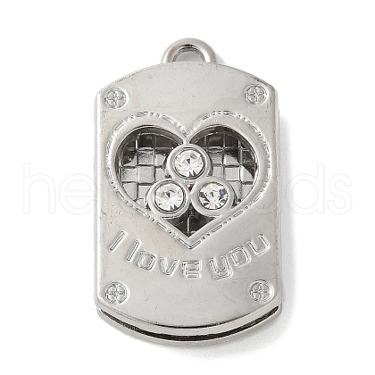 Alloy Rhinestone Pendants PALLOY-D290-24P-01-1