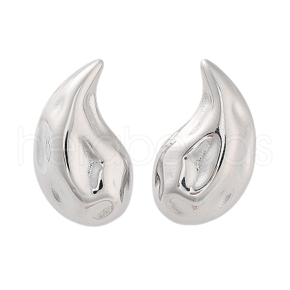 Non-Tarnish 304 Stainless Steel Stud Earrings EJEW-H115-17P-1