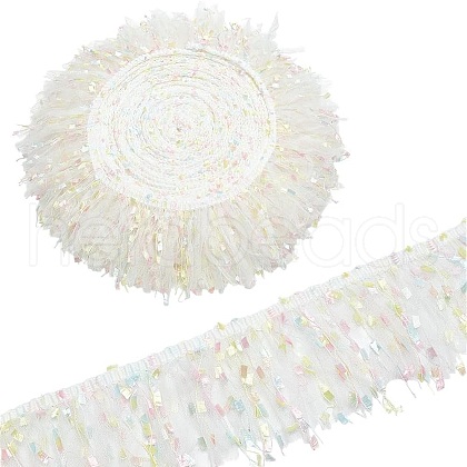 11.5Yards Polyester Tassel Lace Ribbon DIY-FG0006-39-1
