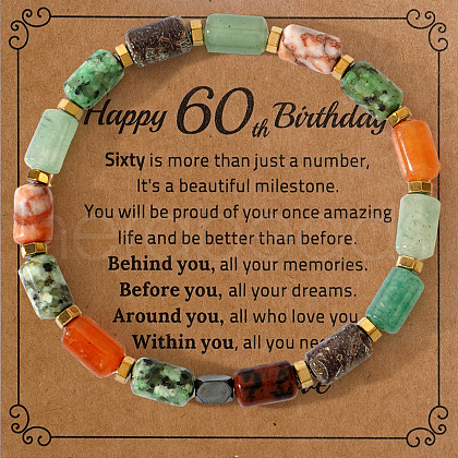 Column Synthetic Hematite Beads Bracelets ZL2901-11-1