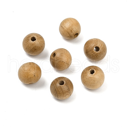 Natural Wood Beads WOOD-C019-10mm-01-1