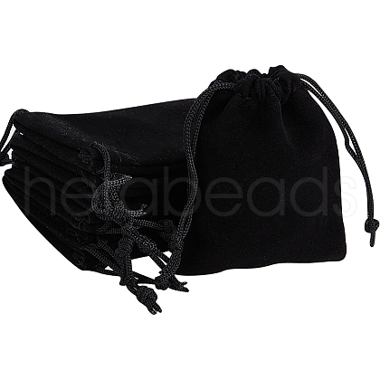 CREATCABIN Rectangle Velvet Drawstring Pouches TP-CN0001-03A-02-1