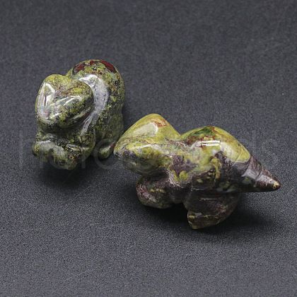 Natural Dragon Blood Carved Dinosaur Figurines PW-WGC1415-04-1