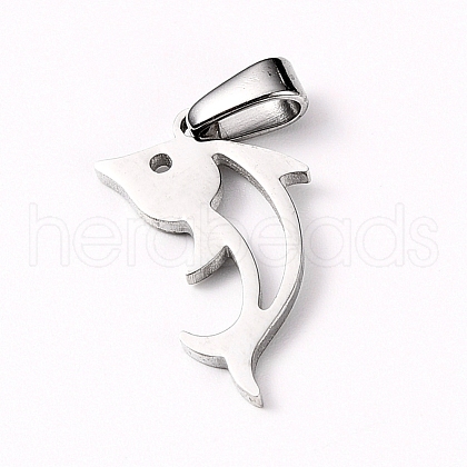 Tarnish Resistant 304 Stainless Steel Pendants STAS-D019-02P-1