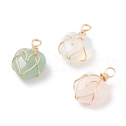 Natural & Synthetic Gemstone Pendants PALLOY-JF01619-1