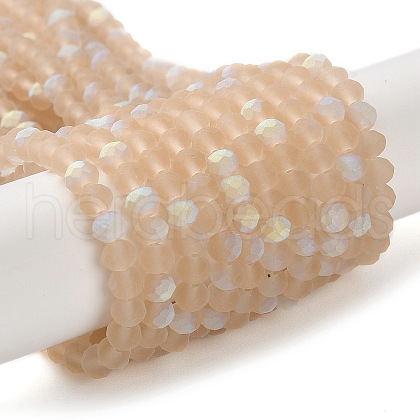 Transparent Glass Beads Strands X1-EGLA-A034-T4mm-MB20-1