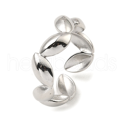 Non-Tarnish 304 Stainless Steel Open Cuff Rings RJEW-Z018-30P-1