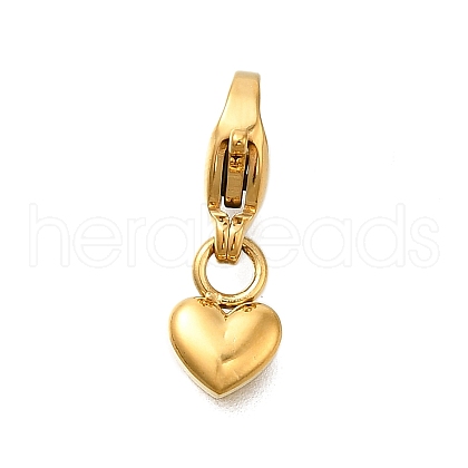 Heart 304 Stainless Steel Pendant Decorations STAS-R159-35G-1