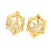 Brass Pave Cubic Zirconia Pendants KK-M286-13G-2