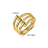 French Vintage Style S925 Sterling Silver Micro Pave Clear Cubic Zirconia Ring TL9311-2-4