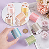 8 Rolls 8 Colors Polyester Sewing Thread OCOR-WH0087-02-3