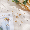 Globleland 40Pcs 2 Colors 201 Stainless Steel Linking Rings STAS-GL0001-05-3