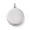 Non-Tarnish 304 Stainless Steel Urn Pendants STAS-D179-22P-2