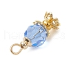 Imitation Austrian Crystal K9 Glass Pendants PALLOY-JF03567-5