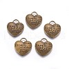 Tibetan Style Alloy Pendants TIBEP-A9142-AB-NR-2