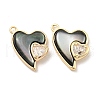 Natural Black Lip Shell Pendants KK-L211-010G-03-1